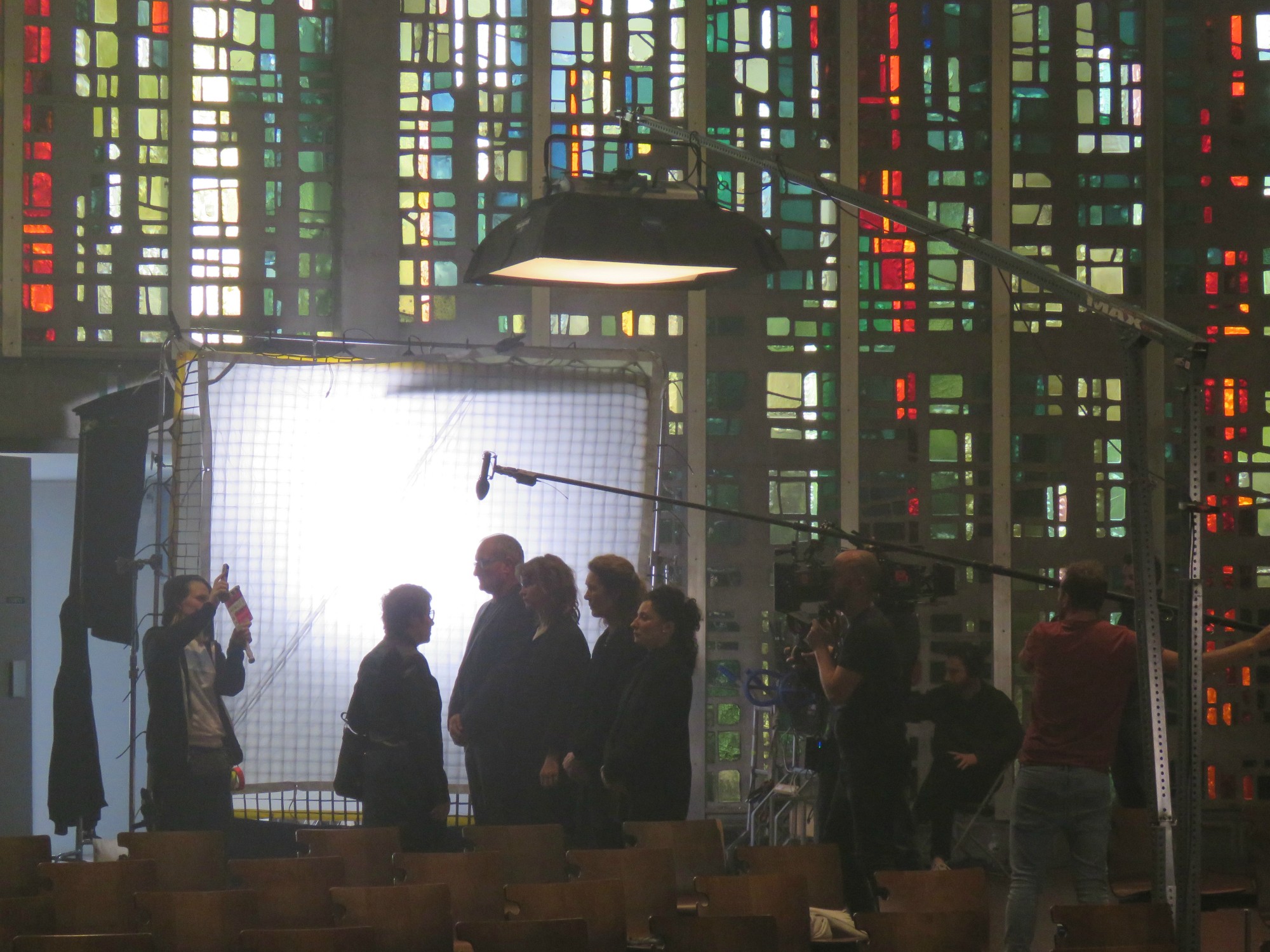 'Over Water' - Filmopnames in de Sint-Anna-ten-Drieënkerk, Antwerpen Linkeroever